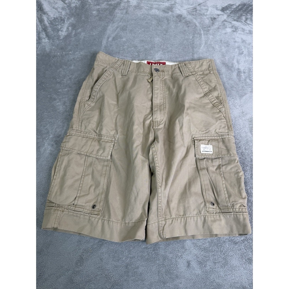 Vintage Y2K Levi's Cargo Shorts Men's Size 33 Beige NWT